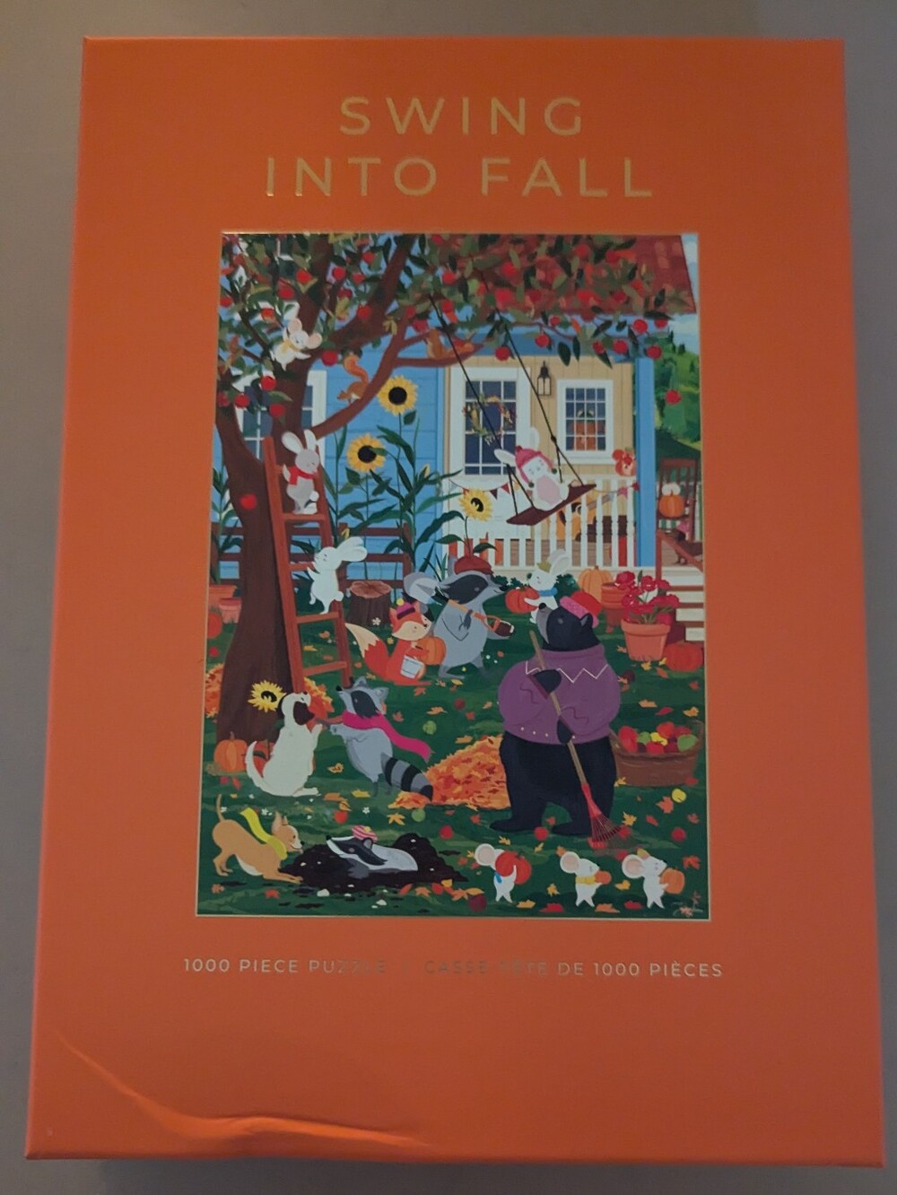 NEW - 1000 PIECE HOBBRY PUZZLE - SWING INTO FALL -- SEE DESC